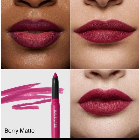 NEW Haus Labs Lady Gaga Le Monster Lip Crayon In Berry Matte - Picture 1 of 4